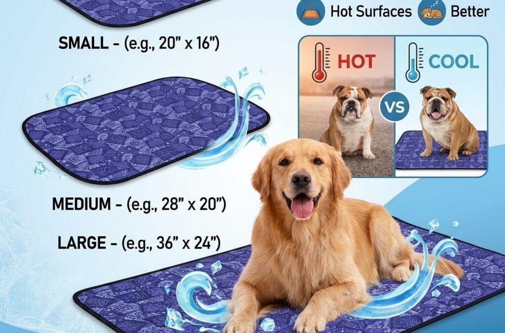 Cooling products for pets: dog cooling mat for instant heat relief