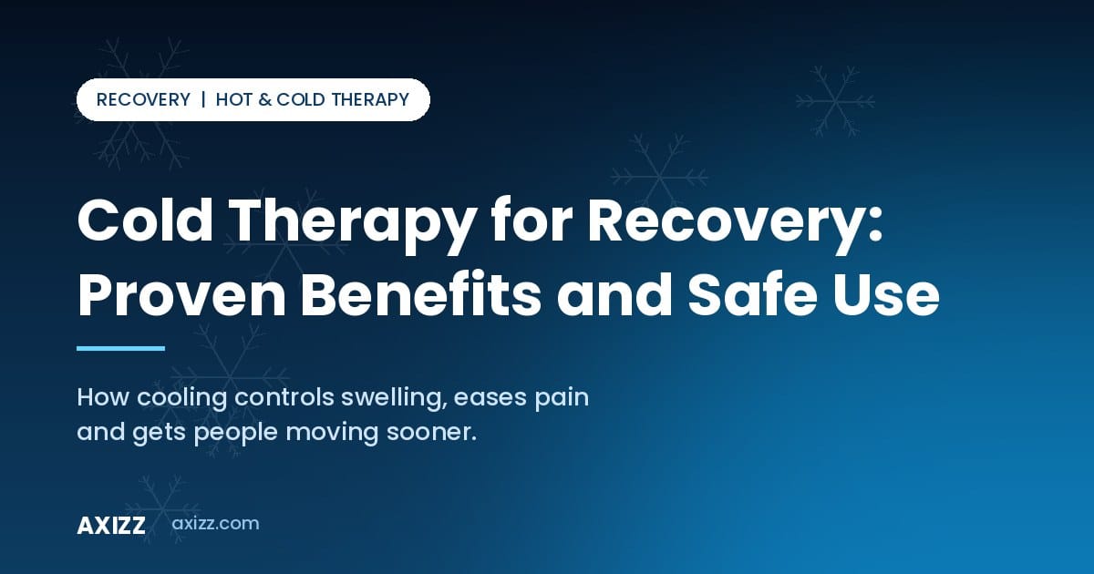 Cold therapy recovery methods using gel ice packs for injury treatment