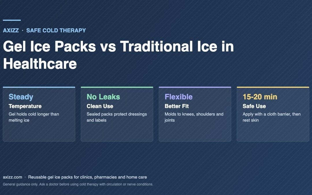 Effective cold therapy products: gel ice packs compared with traditional ice in healthcare